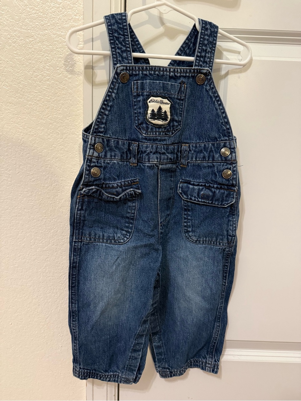 Eddie Bauer Kids' Denim Overalls - Blue